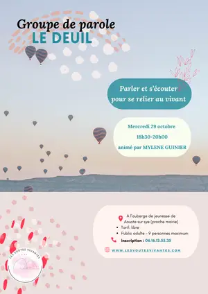 mylène guinier deuil Crest drome groupe parole